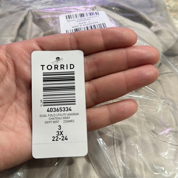 NWT TORRID Double Gauze Utility Anorak Jacket - Picture 7 of 7